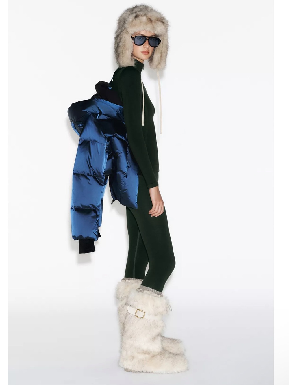 ZARA FAUX FUR ANKLE BOOTS
WITH STRAP SKI COLLECTION